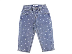 Name It medium blue denim hearts mom-shaped jeans